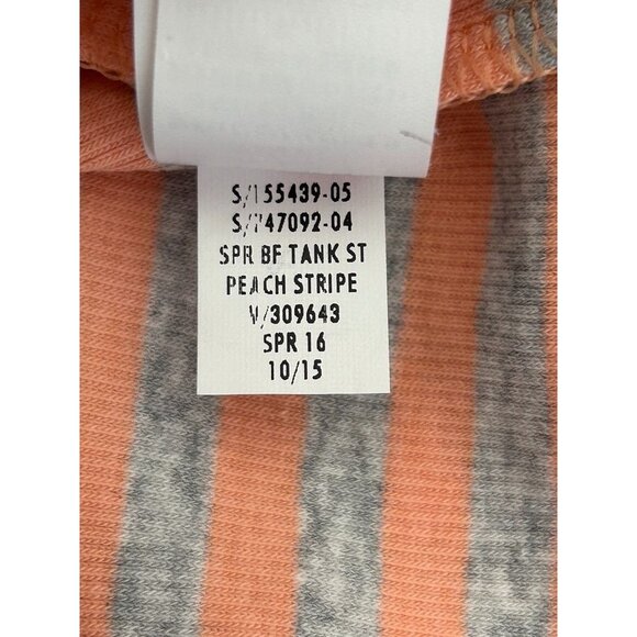 Gap Women's Stretch Tank Top in Peach Stripe - Sz M (NWT) - Picture 6 of 6